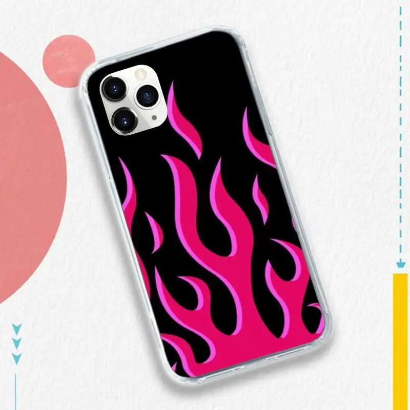 

Flame pattern high quality pattern Phone Case for iPhone 11 12 pro XS MAX 8 7 6 6S Plus X 5S SE 2020 XR