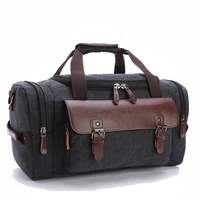 canvas leather men travel bags carry on luggage bags men duffel bags travel tote large weekend bag overnight