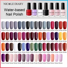 NICOLE DIARY 63 Цвета Лак для ногтей сплошной цвет красный серый розовый лак для ногтей на водной основе маникюр лак для ногтей 6 мл