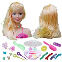 kids dolls half body makeup comb hair toy doll pretend play princess set play toys girls makeup training girl ideal gifts
