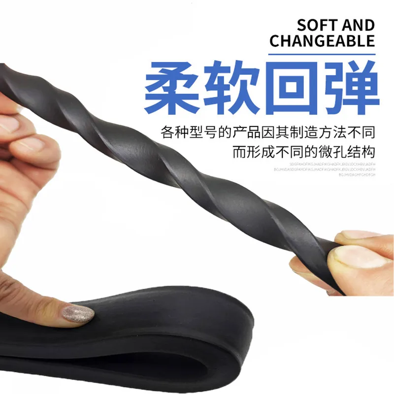 

1meter 5/10/20 x 50mm EPDM Foamed Rubber Square Type Sealing Strip Sound Proofing Dustproof Black Foamed Rectangle Seal Strip