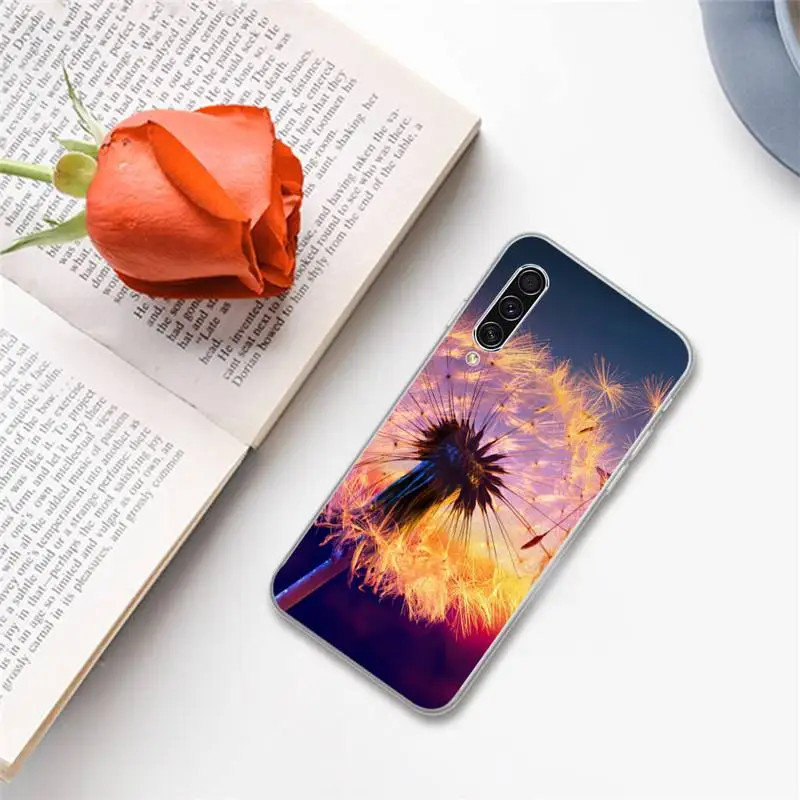 

Romantic simple lavender Purple flowers Phone Case For Samsung A S M Note 9 10 20 fe 21 71 30 ultra plus 5g 11 31 51 s