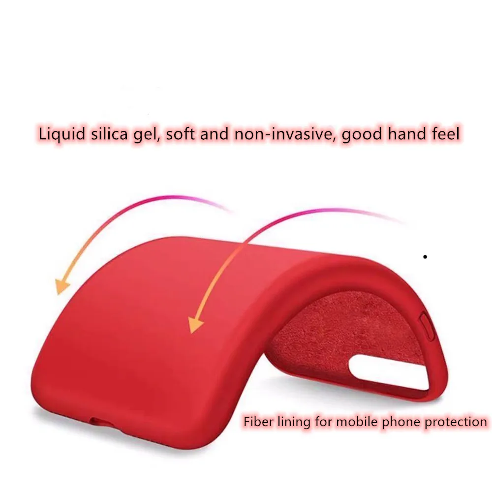 Мягкий чехол Модернизированная задняя крышка из жидкого силикона с полным