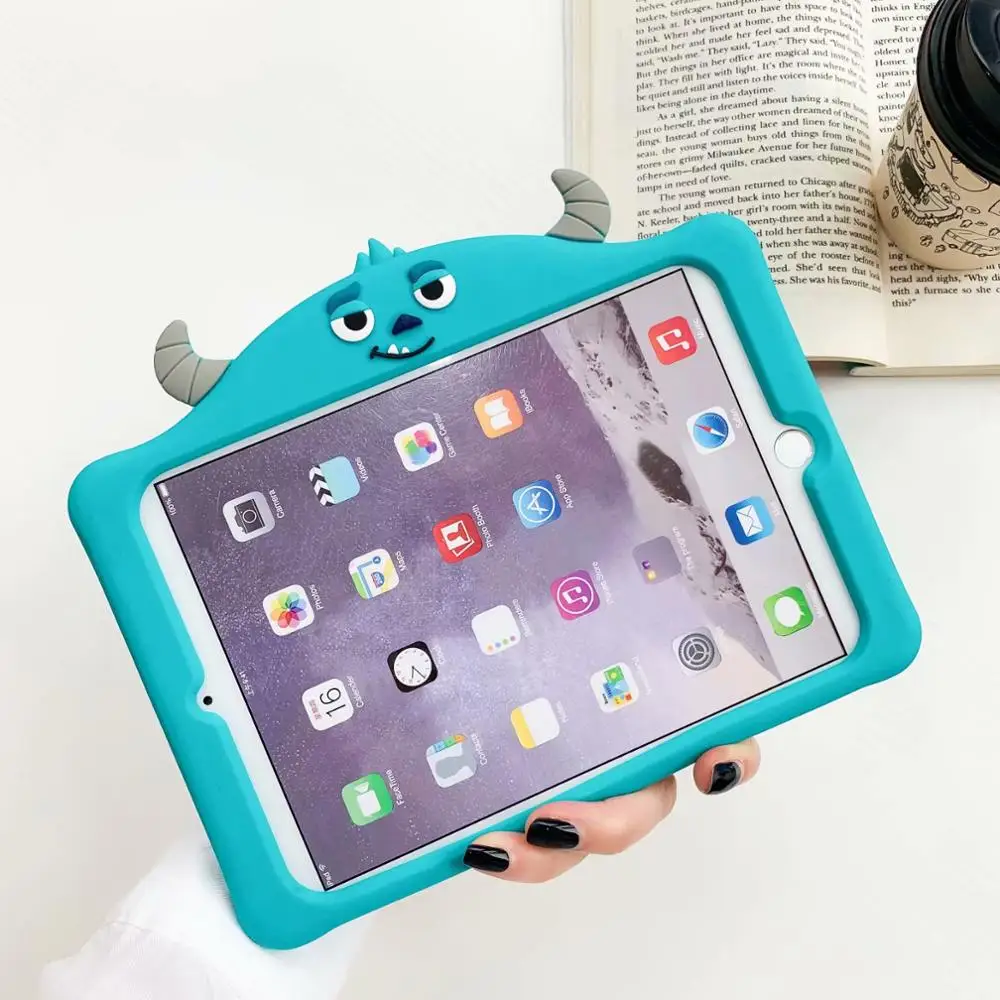

Cartoon Case New IPad 10.2 2019 IPad 9.7 2017 Air Air 2 IPad 10.5 Kids Soft Silicone Tablet Stand Cover IPad Mini 7.9" shell