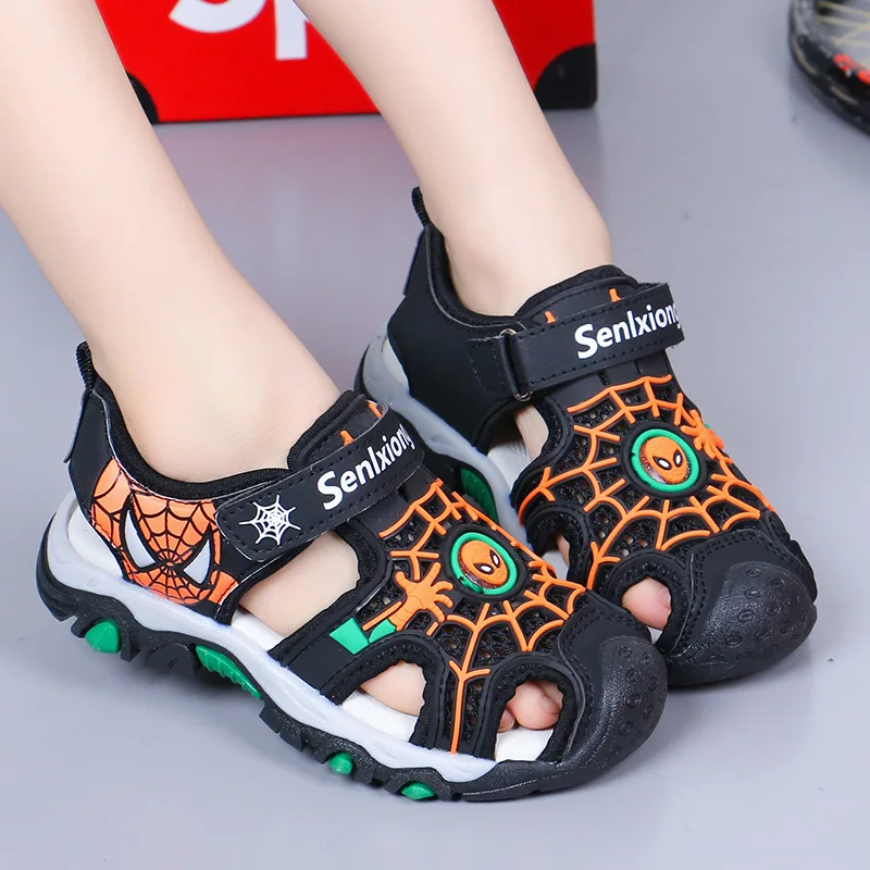 Сандалии для мальчиков детская новая Корейская версия обувь Baotou с мягкой