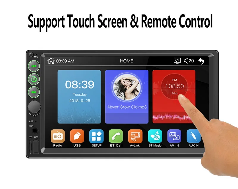 Apple Интернет Android 9 0 карта памяти MP5 с сенсорным экраном усилитель 7062 FM TFT экран 7