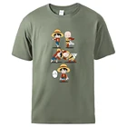 Лидер продаж, фирменный топ с Аниме One Punch Man, новинка 2021, футболка, цельный кусок Luffy, винтажные хлопковые футболки с коротким рукавом, футболка для мужчин