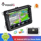 Автомагнитола Podofo, 2 Din, GPS, Android 8,1, 8 дюймов, HD-экран, Bluetooth