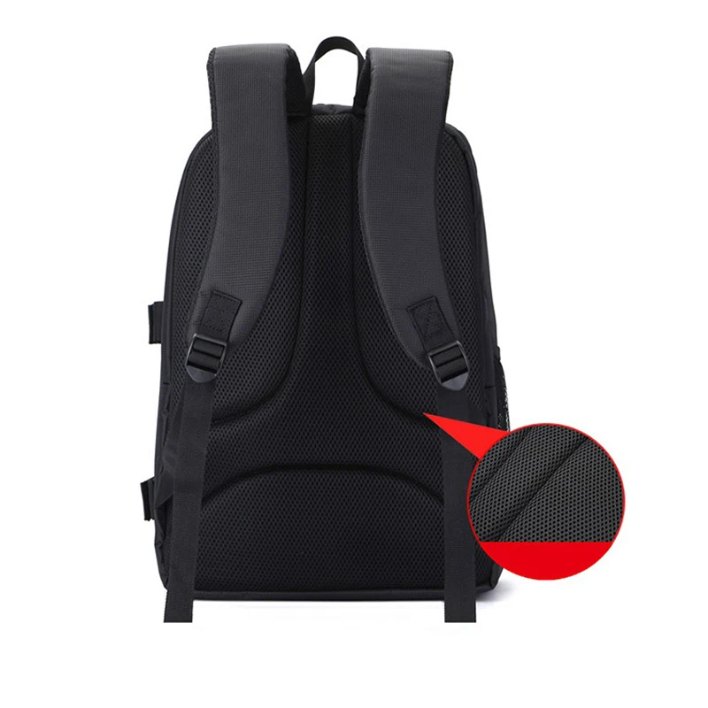 waterproof digital dslr photo padded backpack with rain cover bag case for ipad canon sony fuji nikon olympus free global shipping