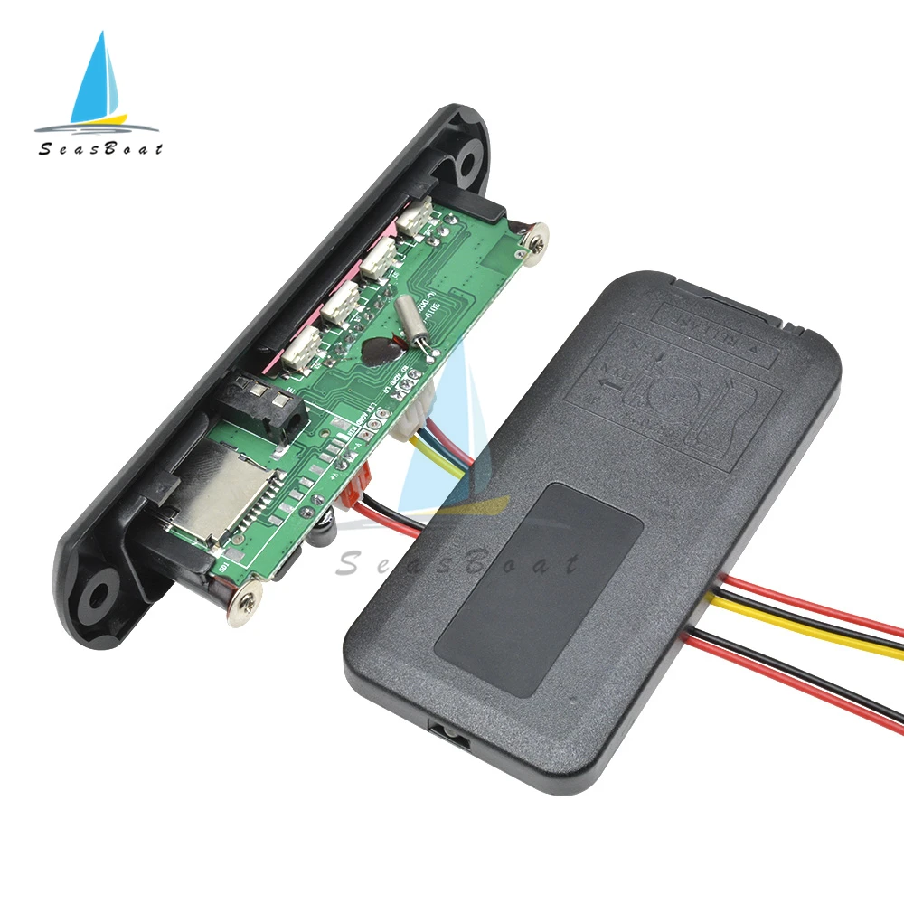 DC 5 в 12 В Micro USB FM AUX 3 мм TF Радио MP3 декодер аудиоплата с дистанционным управлением