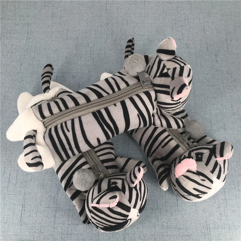 24 см Большой размер серый Кот плюшевая монета Сумочка чехол Подарок для девочки