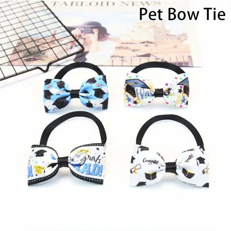 

1 Pieces Pet Bow Ties Graduation Style Puppy Collars Dog Grooming Accessories
