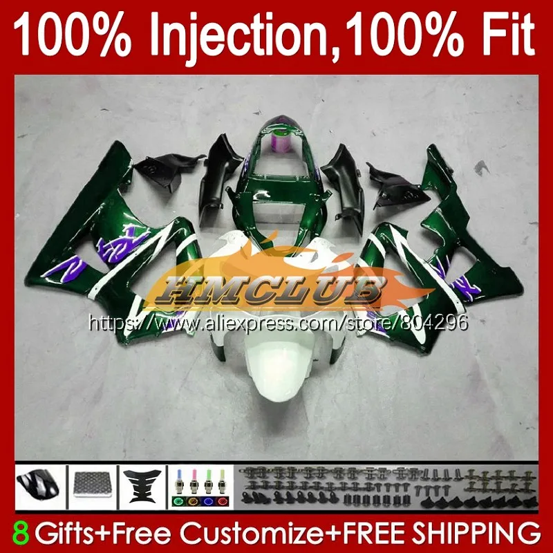 

Инъекция OEM для HONDA CBR929RR CBR 929RR темно-зеленый 929 900 RR CC 11No.117 CBR900 CBR929 RR 00 01 CBR900RR 2000 2001 обтекатели