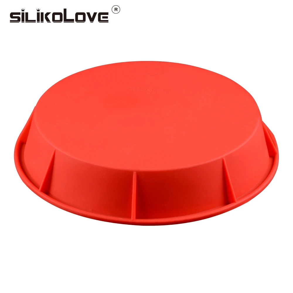 SILIKOLOVE 10-дюймовая круглая форма для выпечки силиконовая торта сковорода хлеба