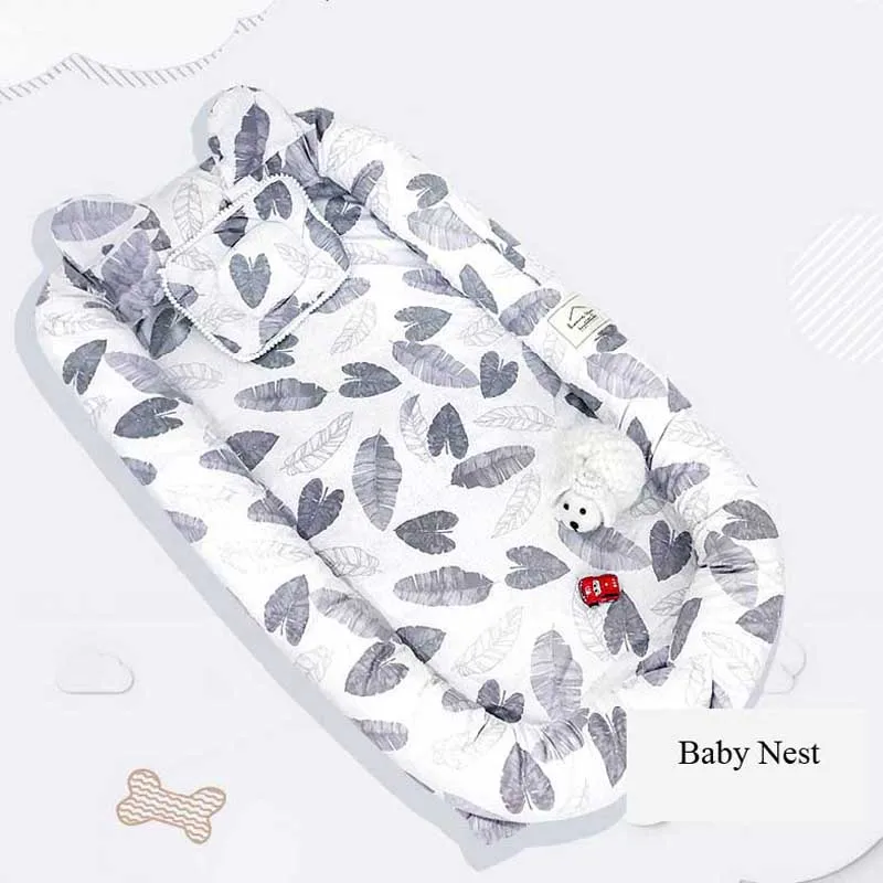 

Time-limited New Arrival Portable Crib Nest For Baby Travel Bed Removable Cotton Bassinet Playpen Toddler With Cradle Pillow