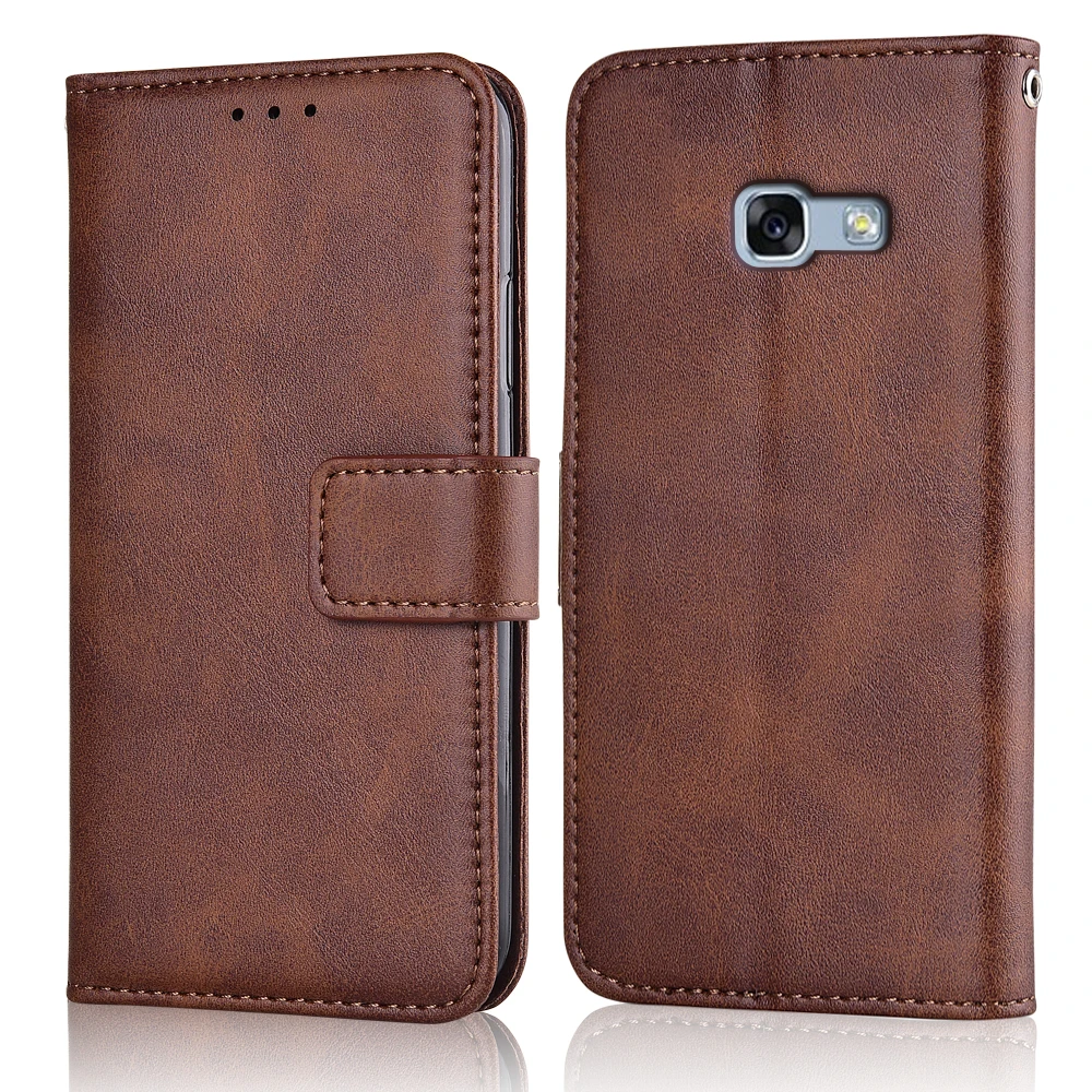 Leather case For Samsung Galaxy A5 2017 A520 SM-A520F A520F Case Back Cover Phone Flip | Мобильные телефоны и аксессуары