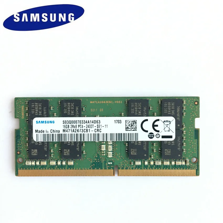 Ноутбук Samsung DDR4 16 Гб 2RX8 PC4 2400T DIMM память для ноутбука 2400 МГц RAM|Оперативная память| |