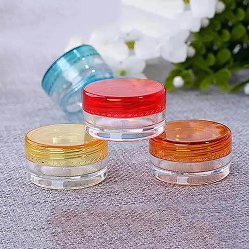 1 шт. маленький пластиковый образец крема Мини Круглая пустая бутылка банка косметический контейнер