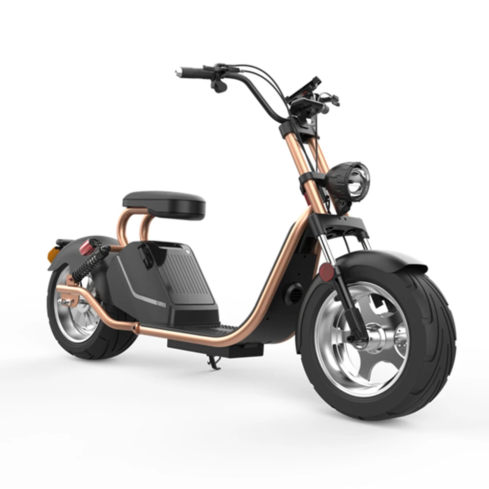 Мощный электрический скутер Citycoco для взрослых мощностью 3000 Вт мотор с толстыми