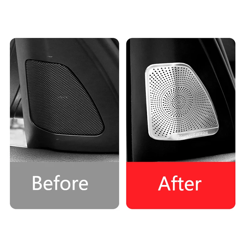 Stainless Steel for BMW X5 X6 E70 E71 F15 Accessories Interior Trim Door Audio Speaker Loudspeaker Decorative Cover Sticker | Автомобили и