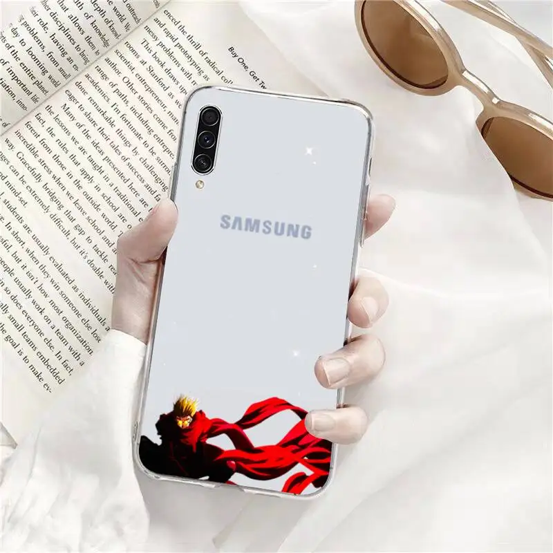 

TriGun Stampede Wolfwood Phone Case Transparent For Samsung Galaxy A71 A21s S8 S9 S10 plus note 20 ultra