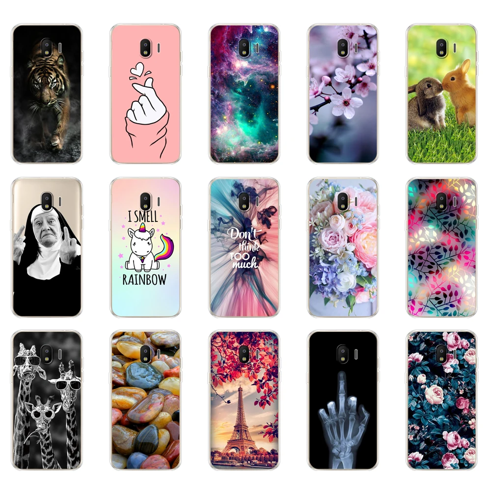 Силиконовый чехол для Samsung J2 Core мягкий из ТПУ задней панели телефона Galaxy 2018 J 2 SM-J260F