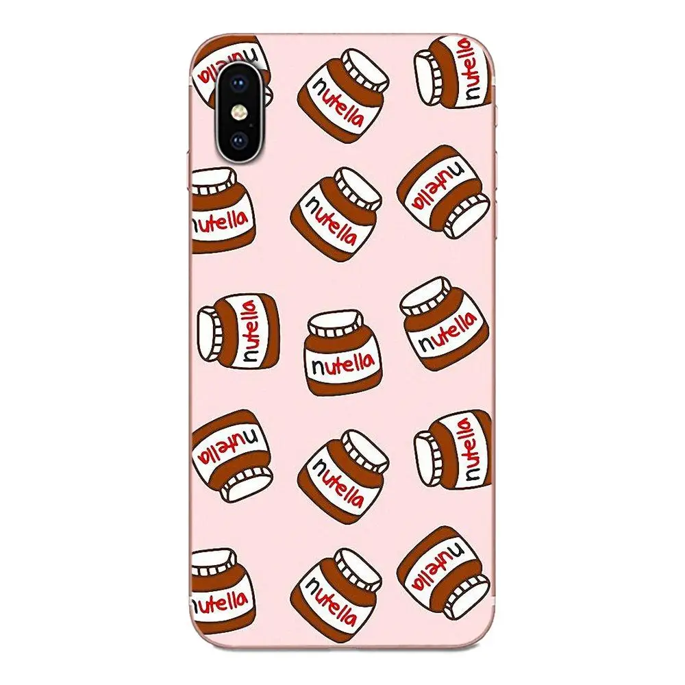 Мягкий узор шоколад Еда Tumblr Nutella для Galaxy Alpha Note 10 Pro A10 A20 A20E A30 A40 A50 A60 A70 A80 A90 M10 M20 M30 M40 |