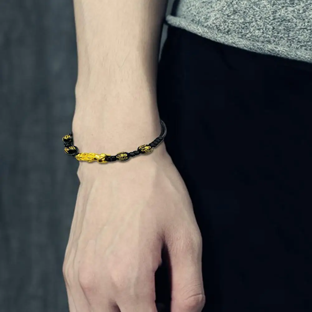 

Handmade Black Rope Braid Bracelet Bangle For Women Men Charm Adjustable Cuff Jewelry Gift Dropshipping