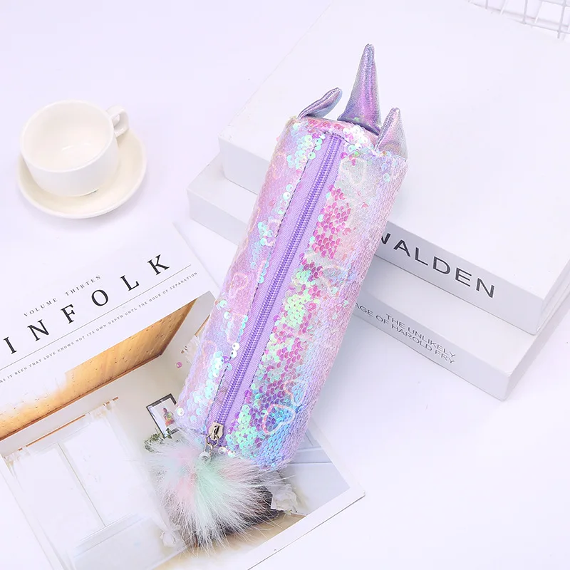 Блеск косметический мешок для хранения Портативный милый с блестками и длинными