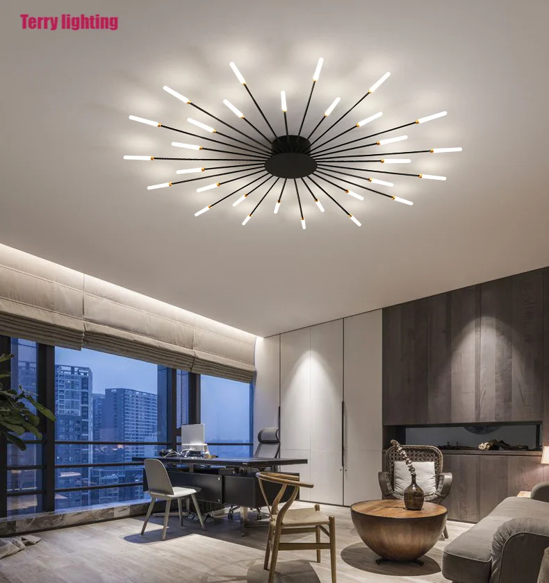 Nordic современный минималист Творческий фейерверк светодиодный потолочный