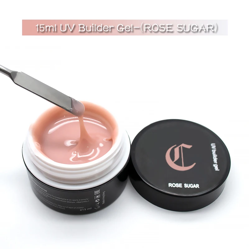 

15ml Builder Gel in a Box Semi Permanent Poly Nail Gel Slip Solution Gel for Extension Kit Manicure Desgin 3Colors Poligel Sets