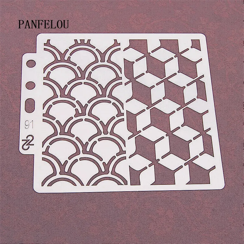 Горячая продажа матрица волн трафареты для скрапбукинга спрей Пластиковая форма