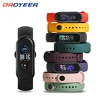 Ремешок на запястье для Xiaomi Mi band 345, сменный силиконовый браслет для mi band 543, браслет для Xiaomi miband 453, браслет