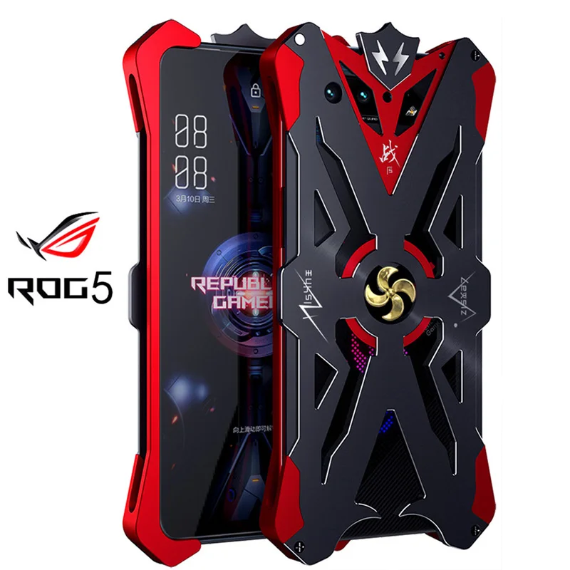 

For Asus Rog 5 5g Rog5 Original Zimon Shockproof Heavy Duty Armor Metal Aluminum Phone Case For Rog Phone 5 3 2 Rog3 Rog2 Case