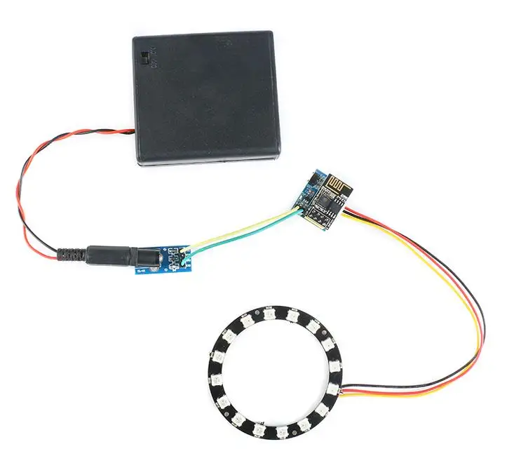 ESP8266 ESP-01 ESP-01S WS2812 RGB светодиодный светильник модуль для Arduino ESP 01 контроллер адаптер модуль электронный DIY Kit