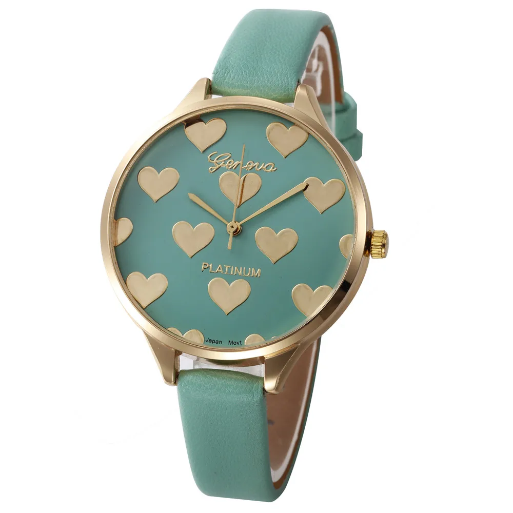

New Relojes Fashion Women Casual Faux Leather Band Checkers Quartz Analog Wrist Watch Clock Female Wholesale Relojes