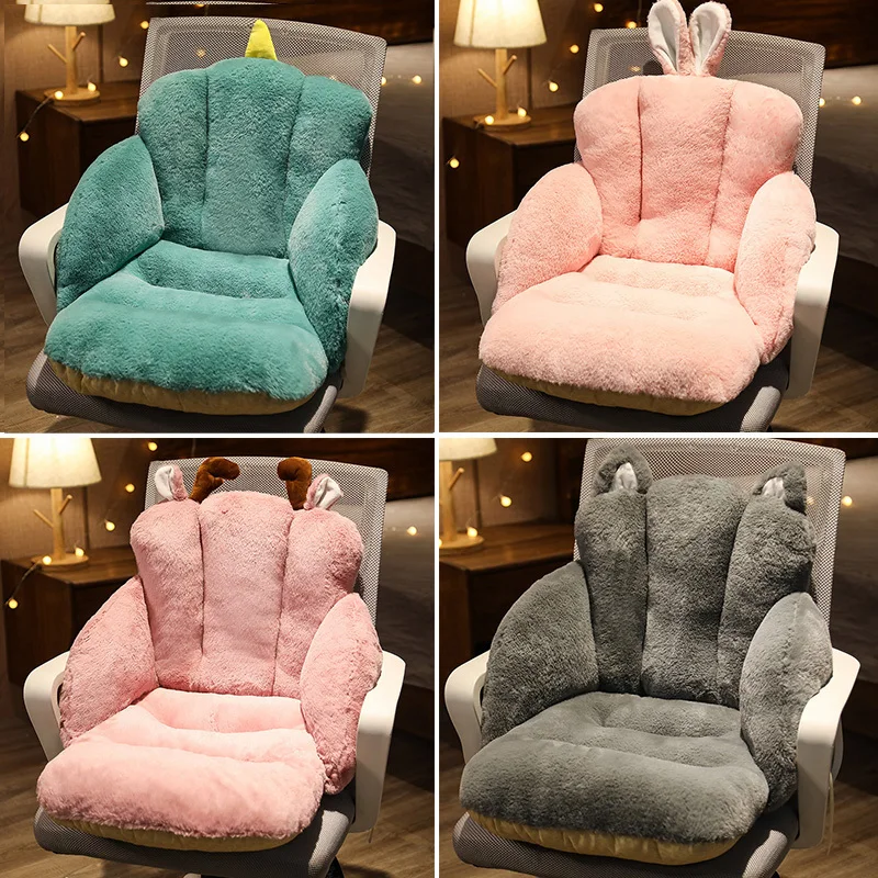 

Слитная увеличенная Нескользящая плюшевая подушка, подушка для поясницы, подушка для офисного сиденья, татами, Подушка для спины, подушка д...