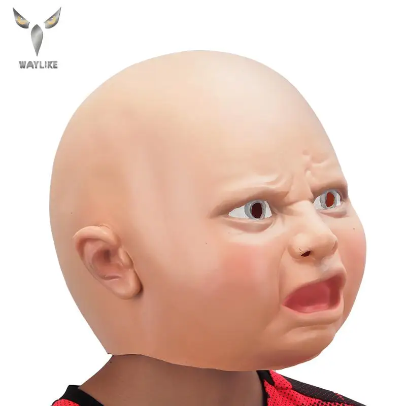 Waylike Хэллоуин Карнавальная маска аксессуары латексная головка страшный костюм