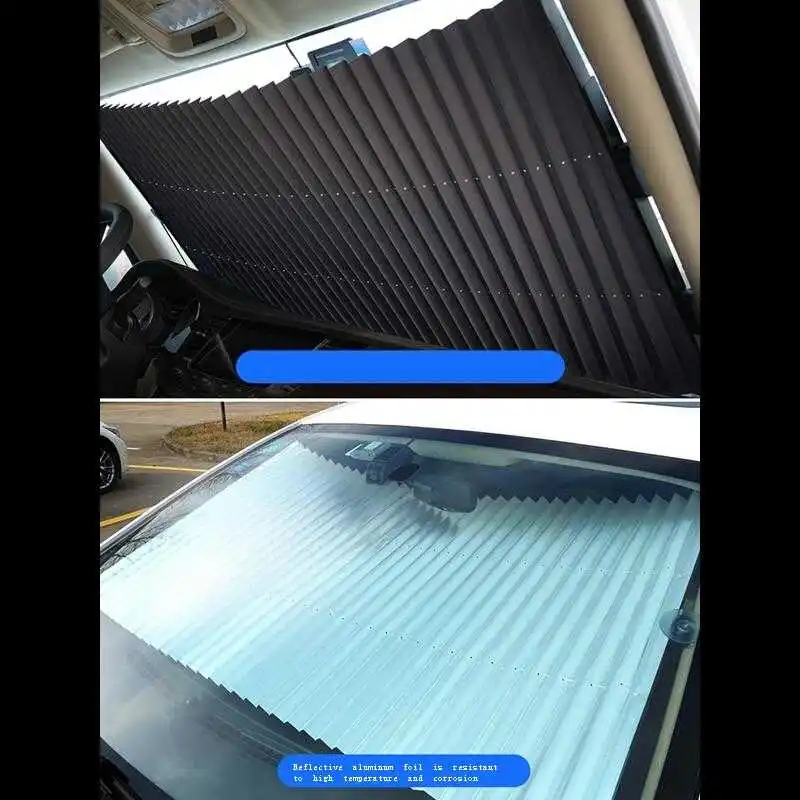 

Winter Para Lateral Car Accessories Parasol Parabrisas Delantero Auto Accesorios Coche Interior Retractable Windshield Sunshade