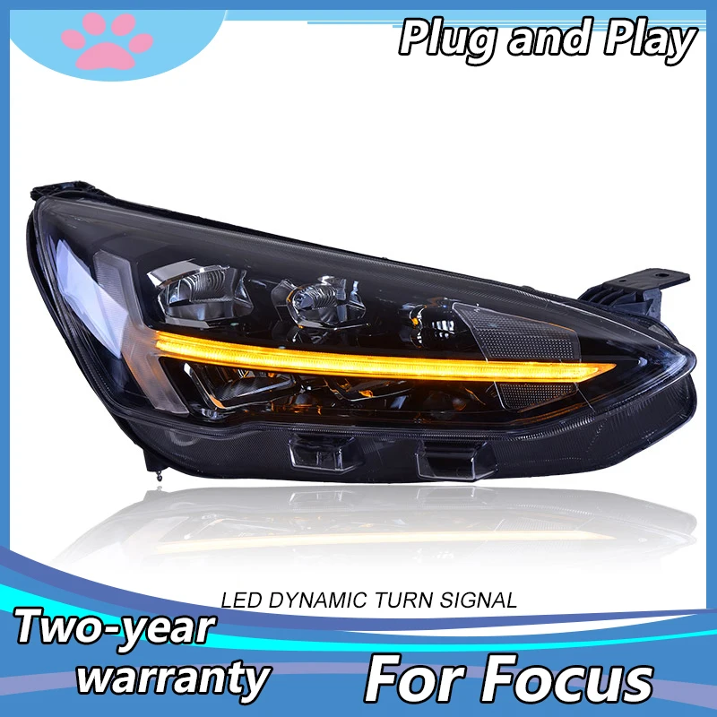 

Car Styling for Ford Focus Headlights 2019 New Focus 5 LED Headlight Dynamic Signal Led Drl Hid Bi Xenon Auto Accessories