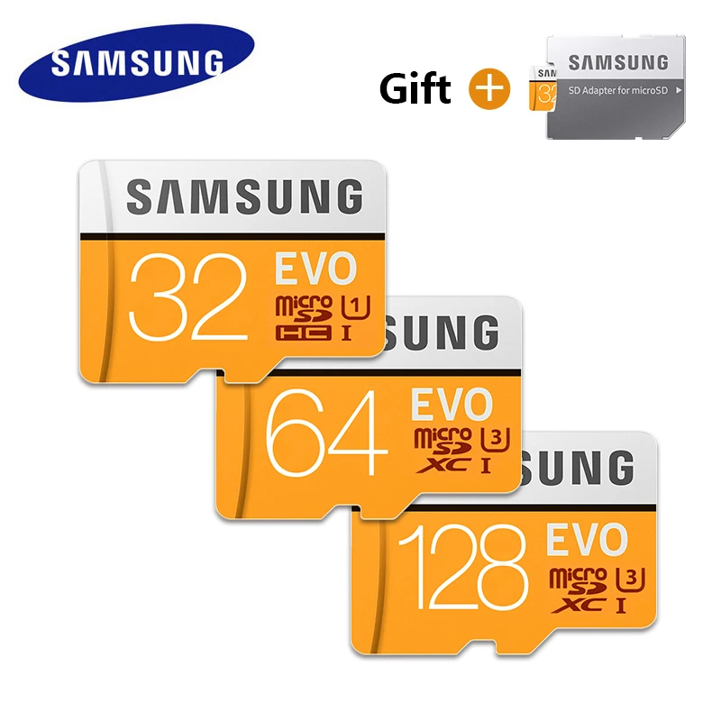 SAMSUNG оригинальная Micro SD карта EVO Plus Microsd карта памяти 512 ГБ 256 ГБ 128 Гб 64 ГБ 32 ГБ класс 10 Micro SD TF карта