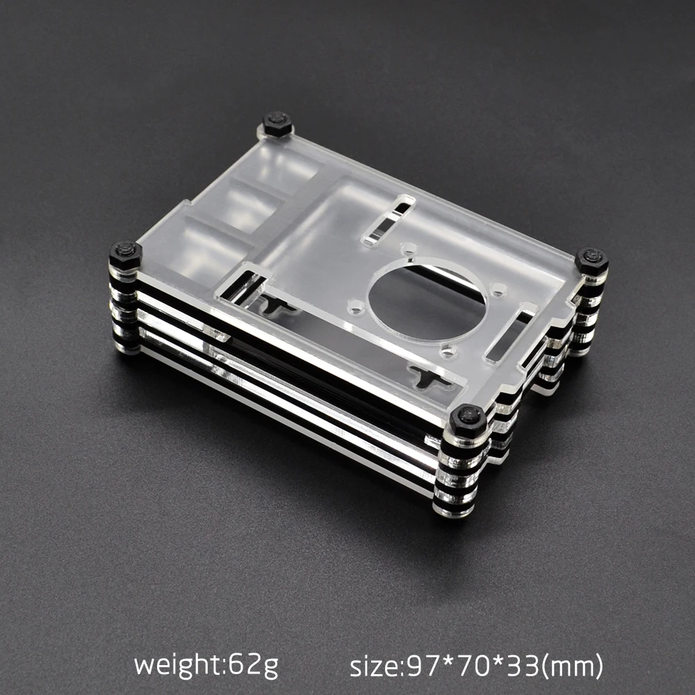 Новый 9-слойный акриловый чехол для Raspberry Pi 4 Model B подходит охлаждающего