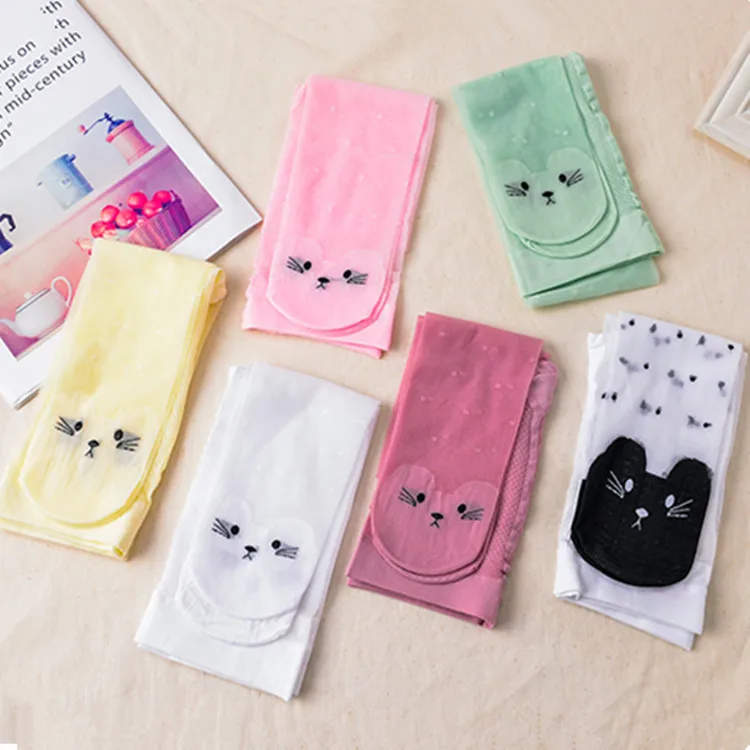 2020 летние тонкие прозрачные колготки для детей яркие цветные гольфы в горошек