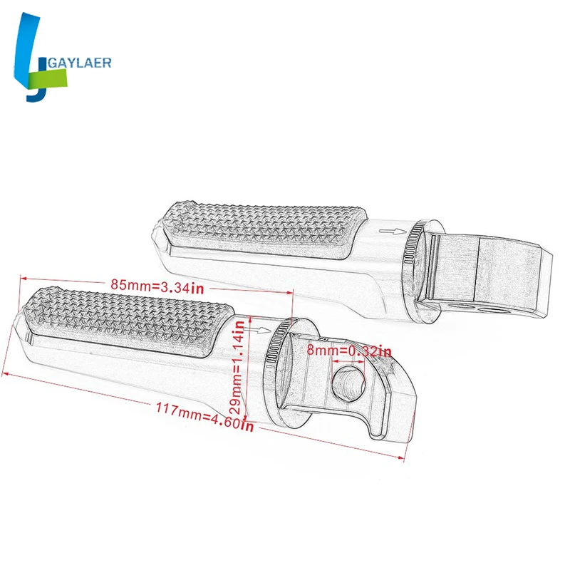 Подножки для мотоцикла JAER Yamaha FZ1 FZ6 FZ6R XJ6 YZF R3 R15 R25 CNC алюминий с резиновой