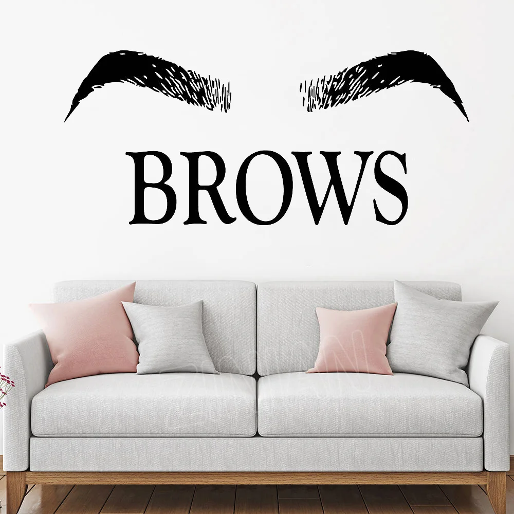 Ресницы наращивание ресниц виниловая наклейка настенные наклейки брови для