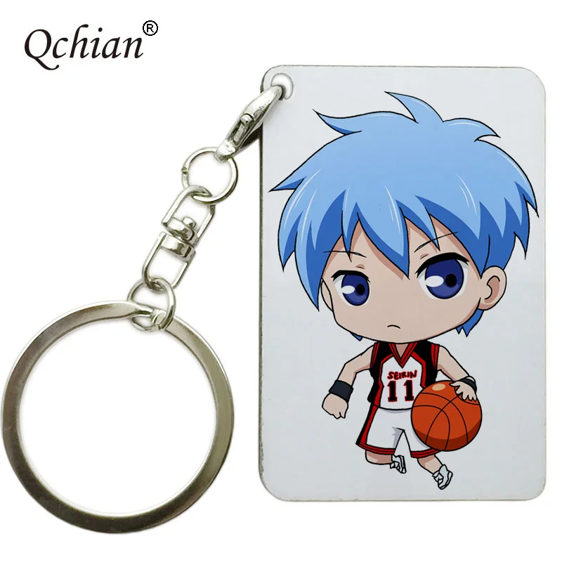 Аниме Kuroko No Basuke деревянный брелок Подвеска Кошелек сумка студенческая Украшение