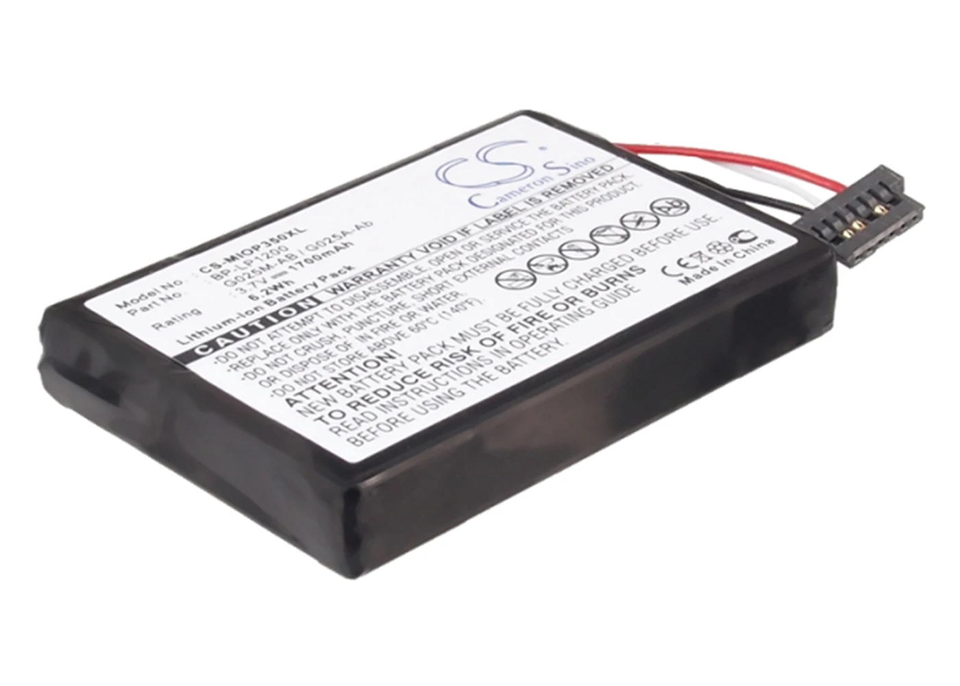 Аккумулятор Cameron Sino 1700 мА для Medion MD95157 MD95243 MD95300 MD96220 Mobile GPS MD96449 MDPNA 150 470 P4210