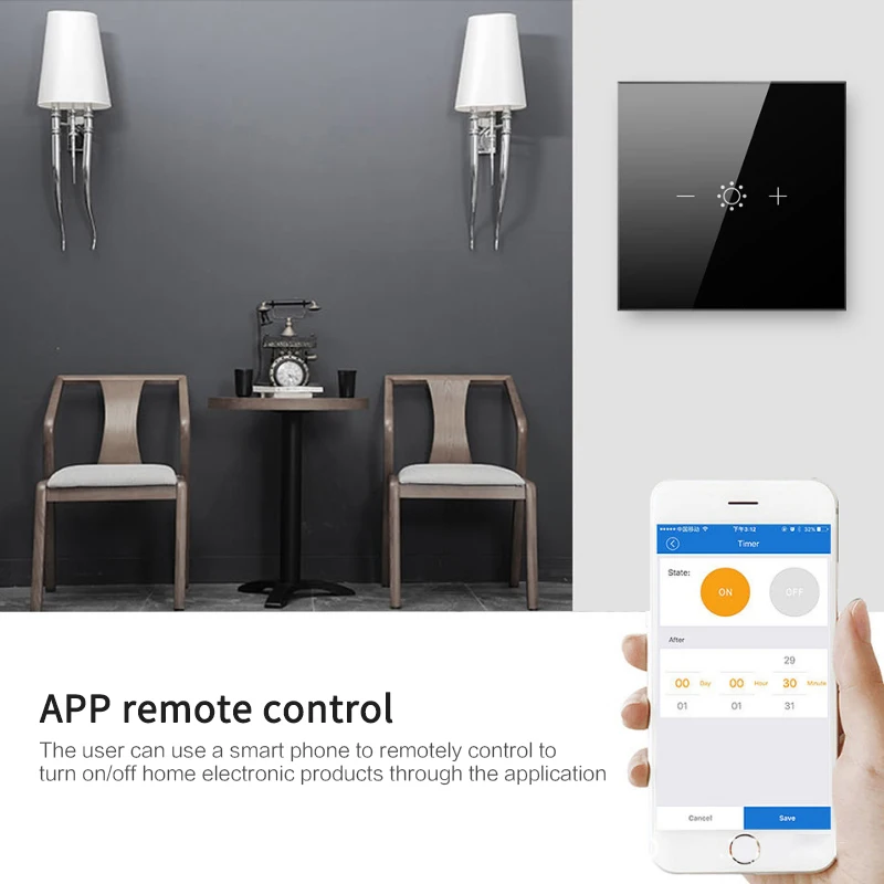 Светодиодный диммер Tuya Smart Life с поддержкой Alexa и Google Home голосовое управление ЕС