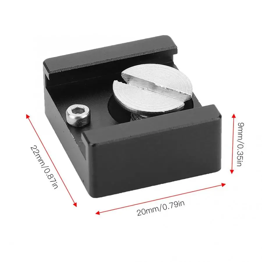 Держатель объектива с резьбой 1/4 дюйма из алюминиевого сплава Холодный башмак