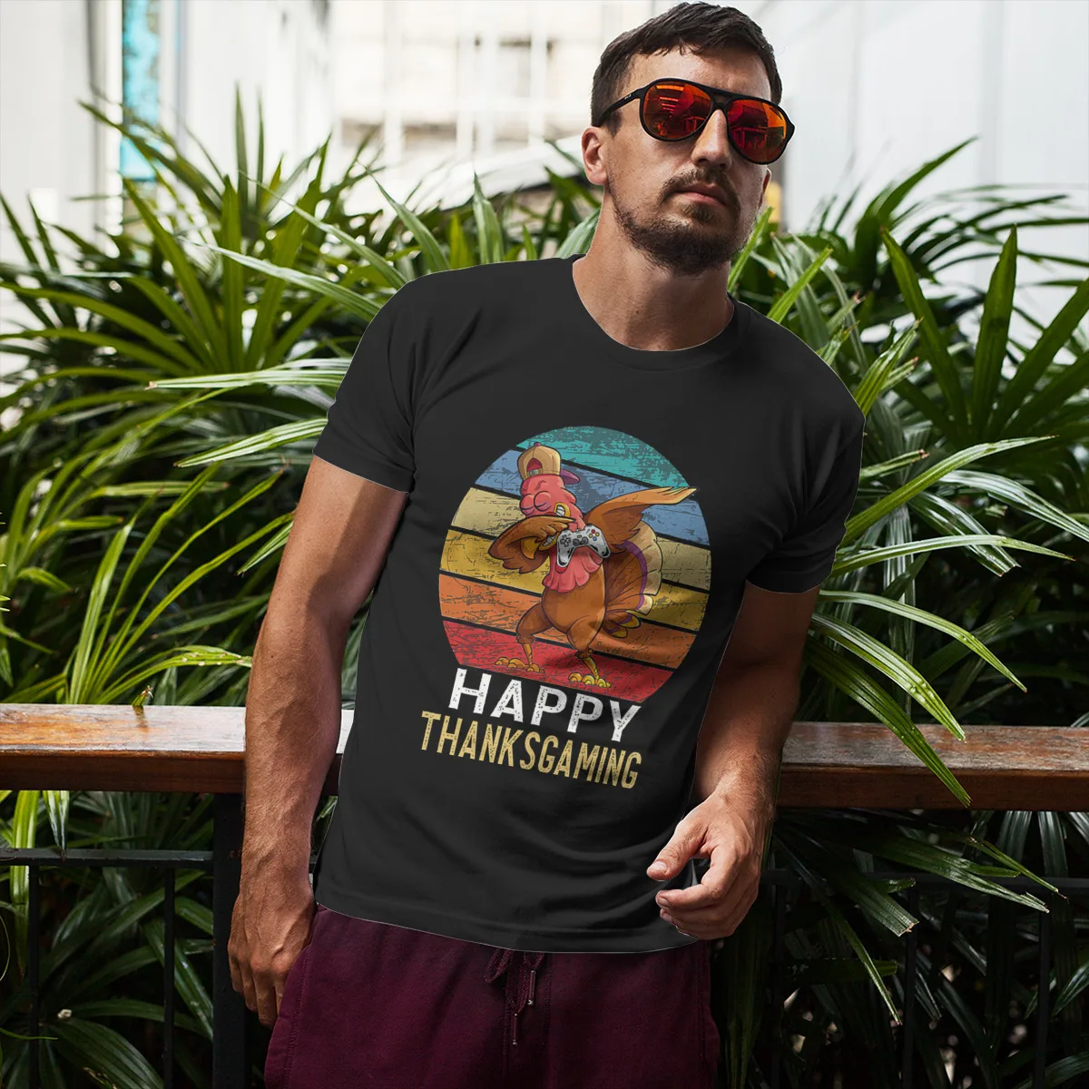 

Летняя мужская футболка 2021 с надписью Happy Thank Sgaming, свободная Хлопковая мужская футболка с круглым вырезом и короткими рукавами и мультяшным ...